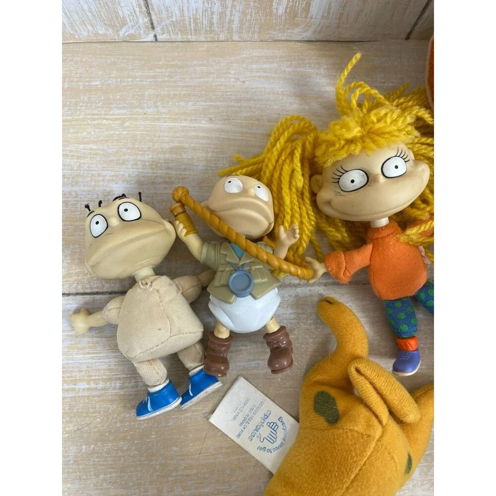 Vintage Toy Rugrats Action Figures by Mattel Nickelodeon Dolls Lot of 6 plush